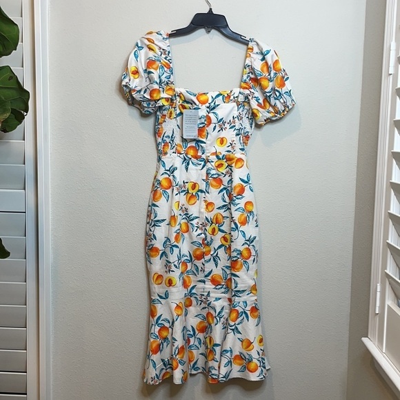 NWT Amanda Uprichard Senorita Dress in Peaches - Picture 10 of 16